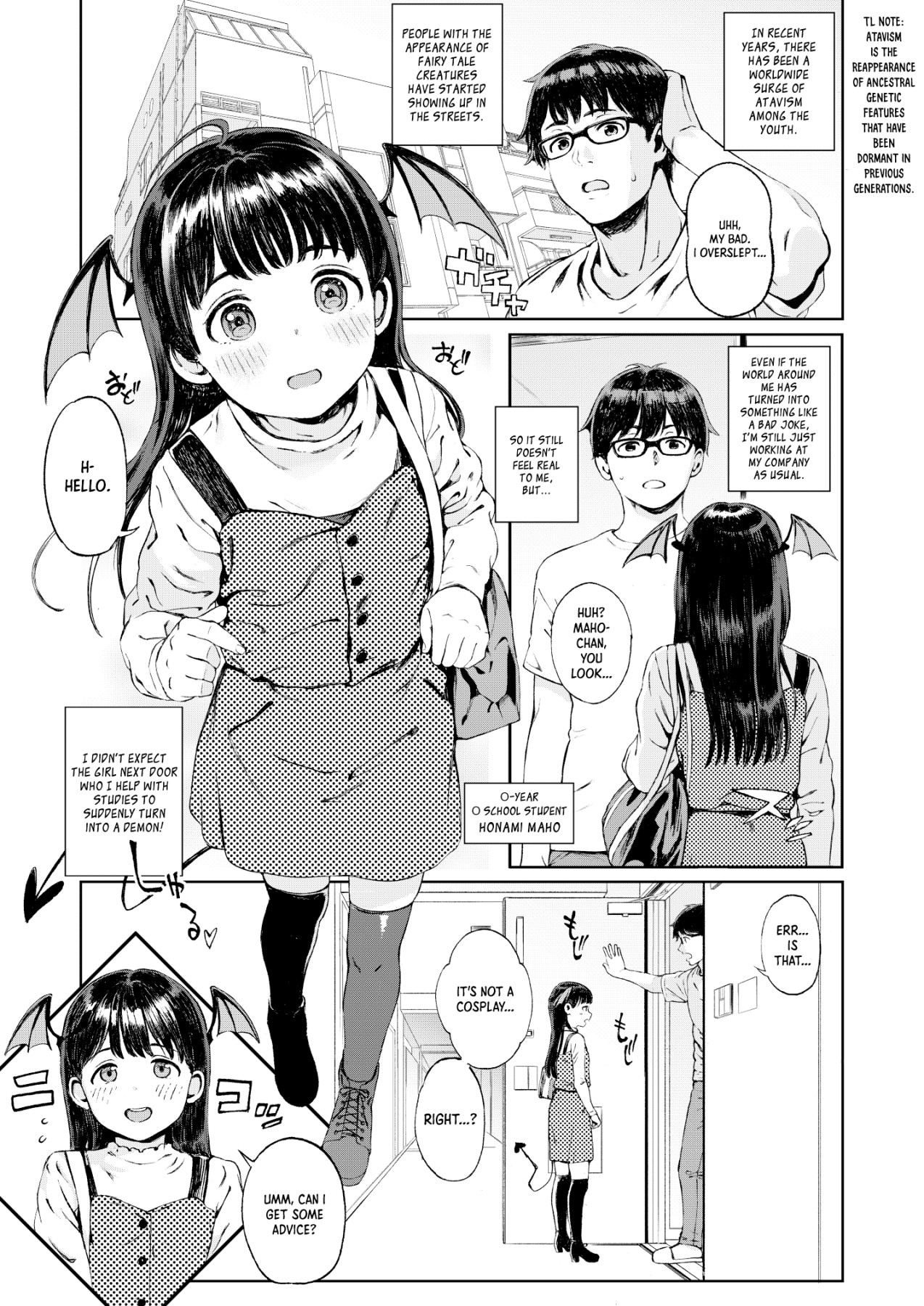 Hentai Manga Comic-I Was Allured By a Little Demon and We Had Semen-Draining Sex-Read-2